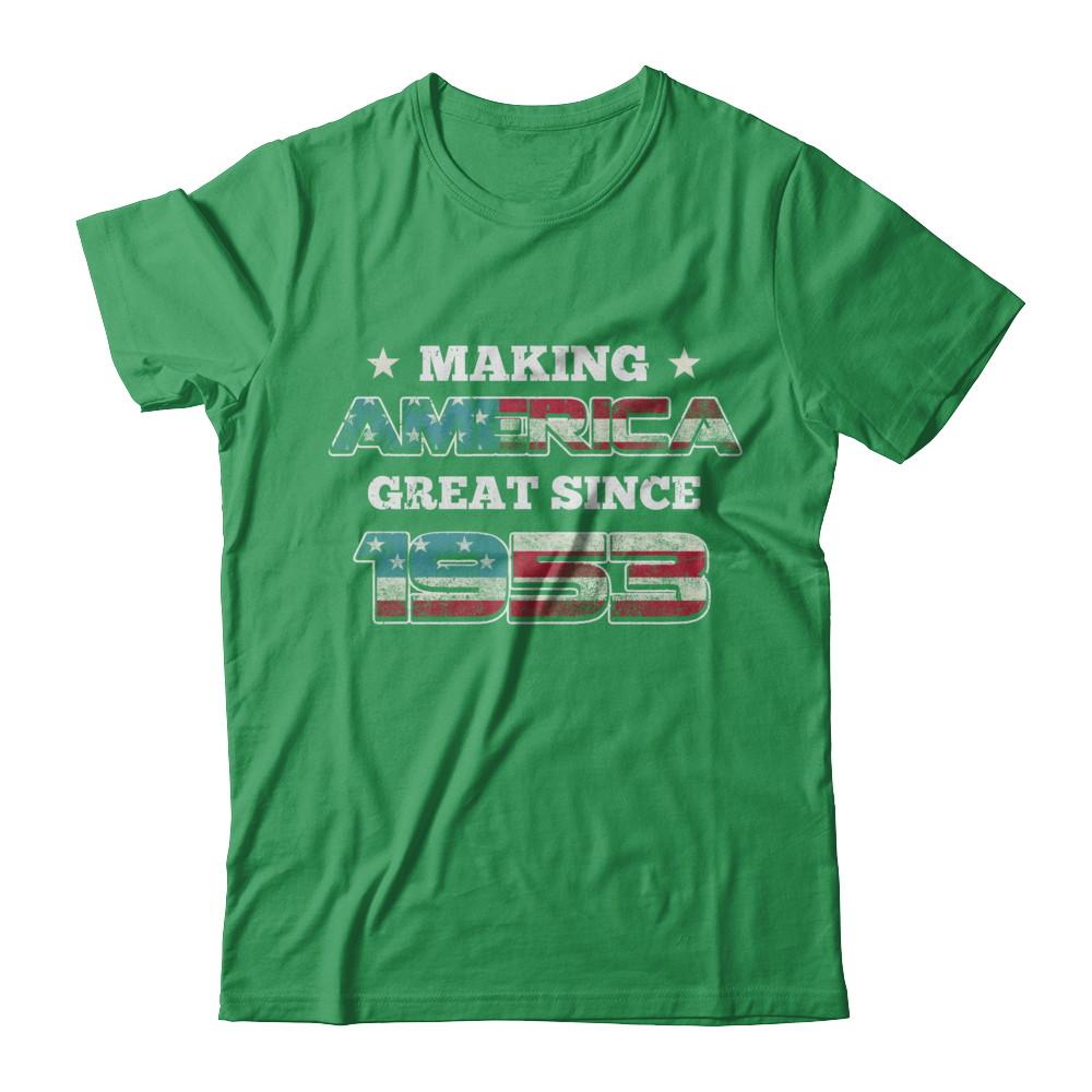 Making America Great Since 1953 68th Birthday-T-Shirt & Hoodie-Premium T-Shirt-Kelly Green