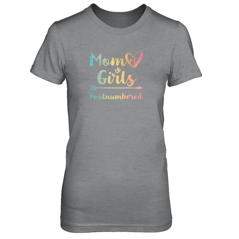 Mom Of Girls Outnumbered-T-Shirt & Tank Top-Women's T-Shirt-Sport Grey