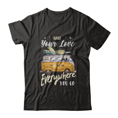 Take Your Love Everywhere You Go Couple-T-Shirt & Hoodie-Premium T-Shirt-Black
