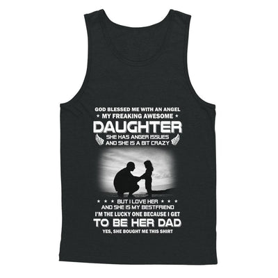 Fathers Day My Freaking Awesome Daughter Bought Me This-T-Shirt & Hoodie-Unisex Tank-Black