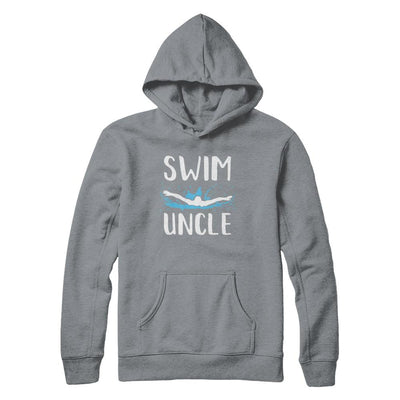Swim Uncle Funny Swimming Birthday Gift-T-Shirt & Hoodie-Pullover Hoodie-Light Steel