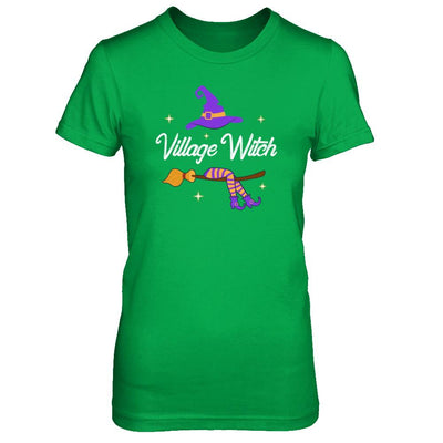 Village Witch Halloween-T-Shirt & Hoodie-Women's T-Shirt-Irish Green