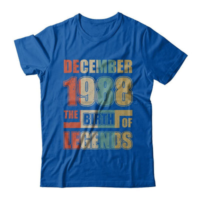 Vintage Retro December 1988 Birth Of Legends 33th Birthday-T-Shirt & Hoodie-Premium T-Shirt-Royal