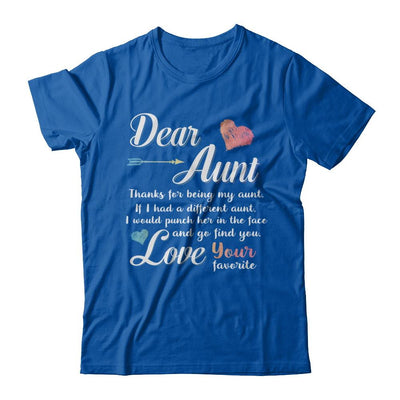 Dear Aunt Thanks For Being My Aunt Gift Christmas-T-Shirt & Hoodie-Premium T-Shirt-Royal