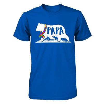 Autism Awareness Papa Bear-T-Shirt & Hoodie-Premium T-Shirt-Royal