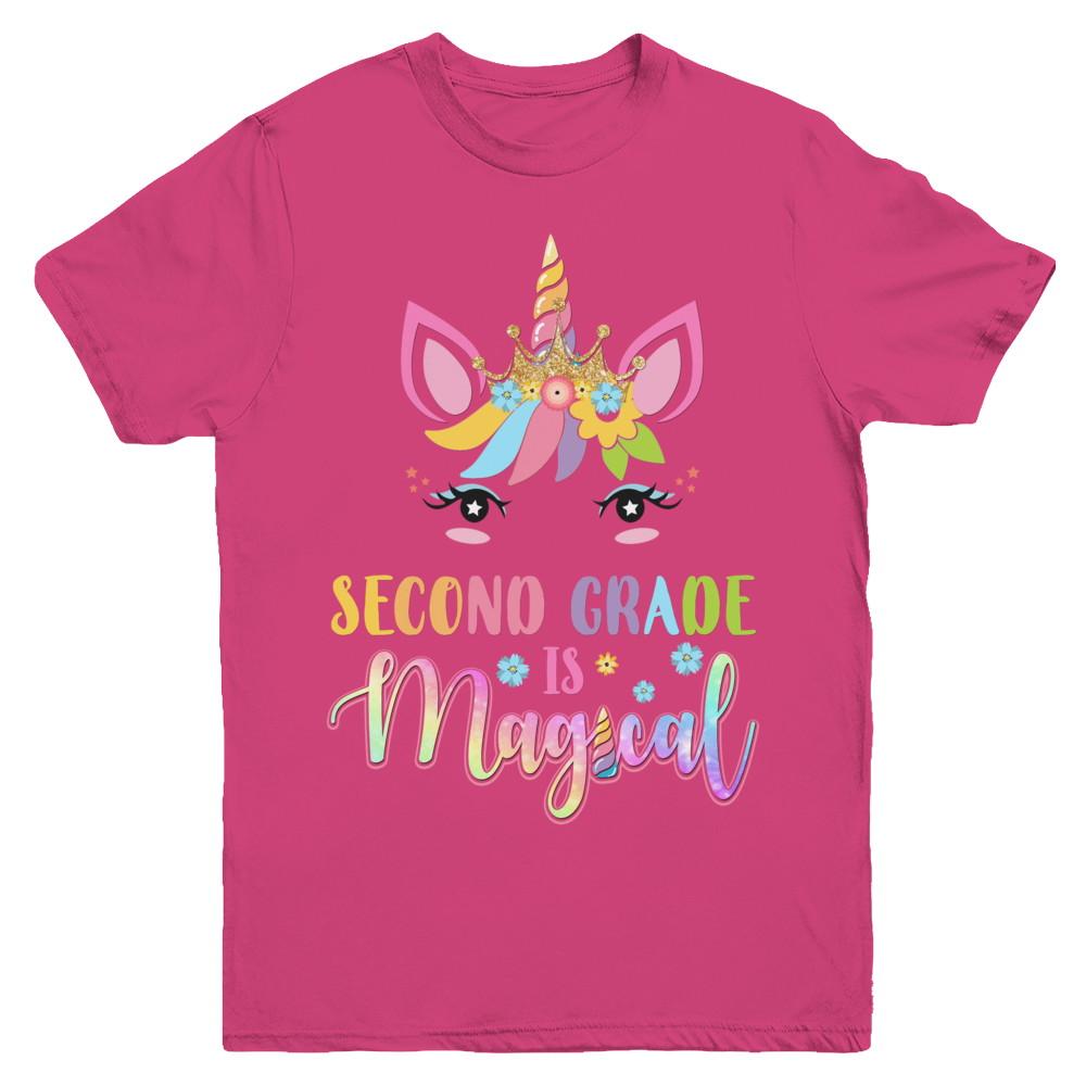Second Grade is magical Unicorn Back to School 2nd Grade Youth-Youth Shirt-Youth T-Shirt-Heliconia