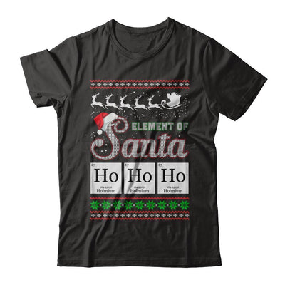 Hohoho Element Of Santa Chemistry Christmas-T-Shirt & Sweatshirt-Premium T-Shirt-Black
