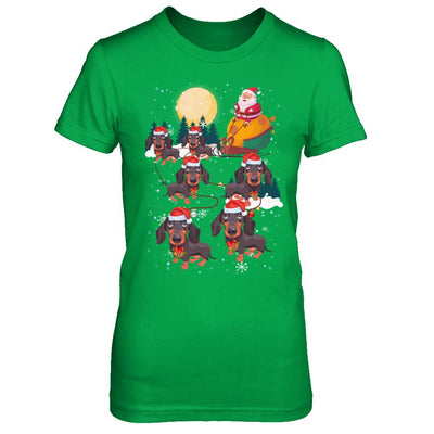 Dog Reindeer Dachshund Christmas Gift-T-Shirt & Sweatshirt-Women's T-Shirt-Irish Green