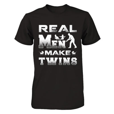 Real Men Make Twins Shirt & Hoodie-T-Shirt & Hoodie-Classic T-Shirt-Black