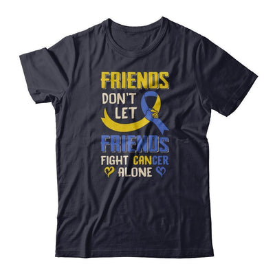 Friends Don't Let Friends Fight Cancer Alone Down Syndrome Awareness-T-Shirt & Tank Top-Premium T-Shirt-Midnight Navy