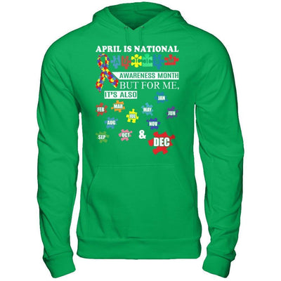 April Is National Autism Awareness Month-T-Shirt & Hoodie-Pullover Hoodie-Irish Green