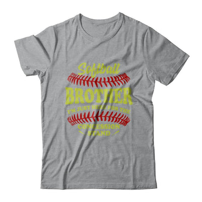 Softball Brother I'm Just Here For The Concession Stand-T-Shirt & Hoodie-Classic T-Shirt-Sport Grey