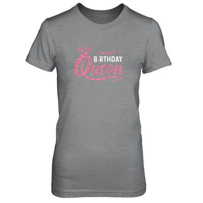 Birthday Queen Happy Party-T-Shirt & Tank Top-Women's T-Shirt-Sport Grey