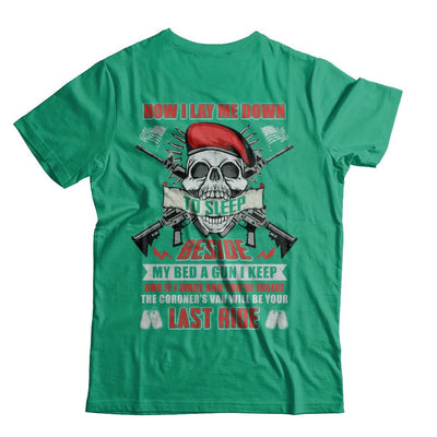 Now I Lay Me Down To Sleep Beside My Bed A Gun I Keep-T-Shirt & Hoodie-Classic T-Shirt-Kelly Green