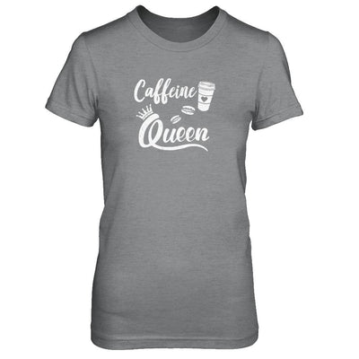 Caffeine Queen Coffee Queen Funny-T-Shirt & Tank Top-Women's T-Shirt-Sport Grey