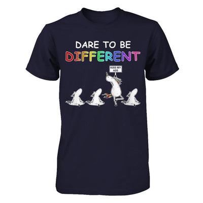 Rainbow Dare To Be Different-T-Shirt & Hoodie-Premium T-Shirt-Midnight Navy