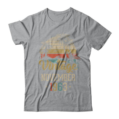 Retro Classic Vintage November 1963 58th Birthday Gift-T-Shirt & Hoodie-Classic T-Shirt-Sport Grey