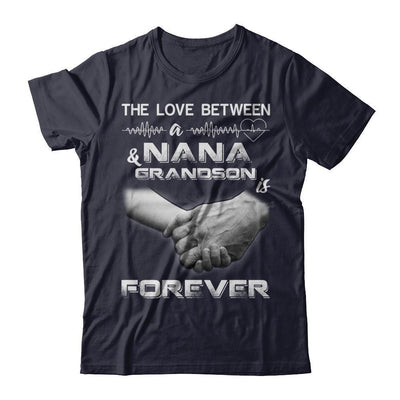The Love Between A Nana And Grandson Is Forever-T-Shirt & Hoodie-Premium T-Shirt-Midnight Navy