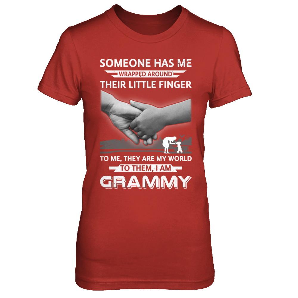 Someone Has Me Wrapped Around Their Little Finger GRAMMY-T-Shirt & Hoodie-Women's T-Shirt-Red