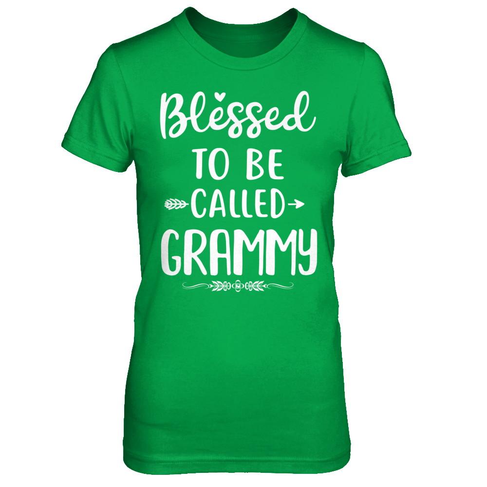 Funny Grandma Blessed To Be Called Grammy-T-Shirt & Hoodie-Women's T-Shirt-Irish Green