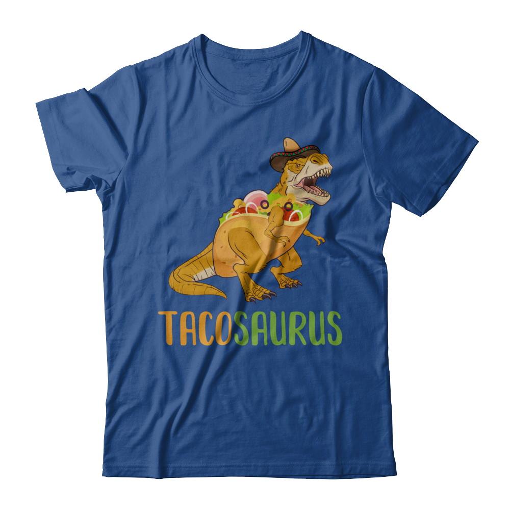 Funny Tacosaurus Tacos Dinosaur T-Rex Lover-T-Shirt & Hoodie-Classic T-Shirt-Royal