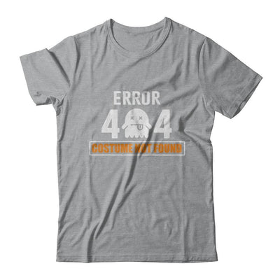 Funny Halloween Error 404 Costume Not Found-T-Shirt & Hoodie-Classic T-Shirt-Sport Grey