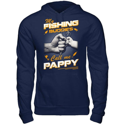 My Fishing Buddies Call Me Pappy-T-Shirt & Hoodie-Pullover Hoodie-Navy
