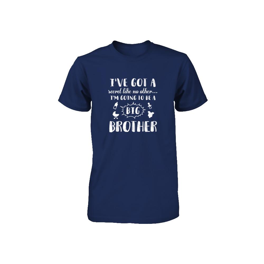 Secret Like No Other I'm Going To Be A Big Brother Youth-Youth Shirt-Youth T-Shirt-Navy
