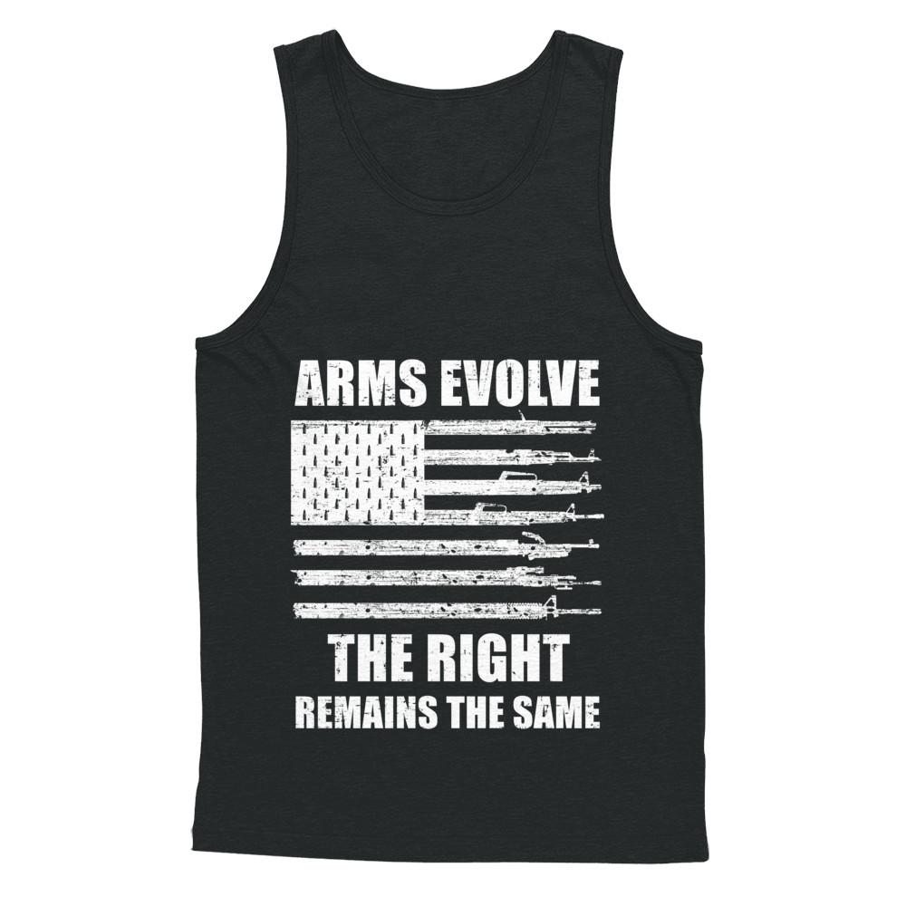 Arms Evolve The Right Remains The Same Gun Right-T-Shirt & Hoodie-