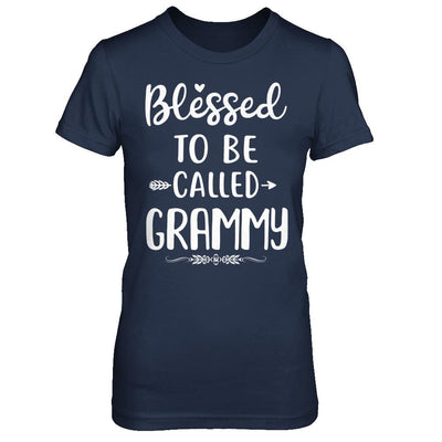 Funny Grandma Blessed To Be Called Grammy-T-Shirt & Hoodie-Women's T-Shirt-Navy