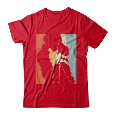 Vintage Rock Climbing Climb-T-Shirt & Hoodie-Premium T-Shirt-Red