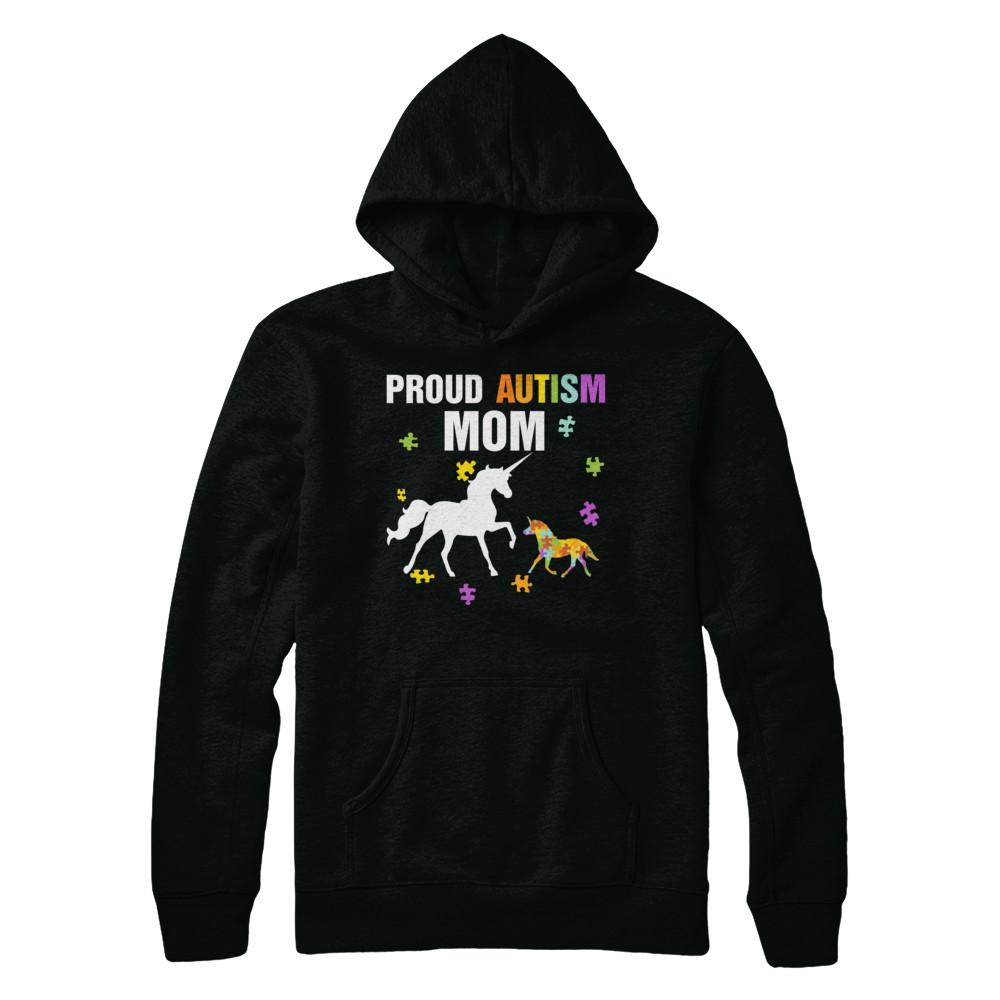 Proud Autism Mom Unicorn Autism Awareness-T-Shirt & Hoodie-