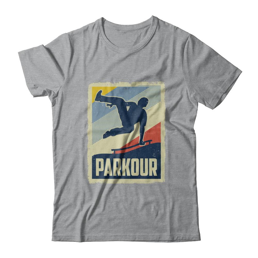 Vintage Parkour Distressed Style-T-Shirt & Hoodie-Classic T-Shirt-Sport Grey