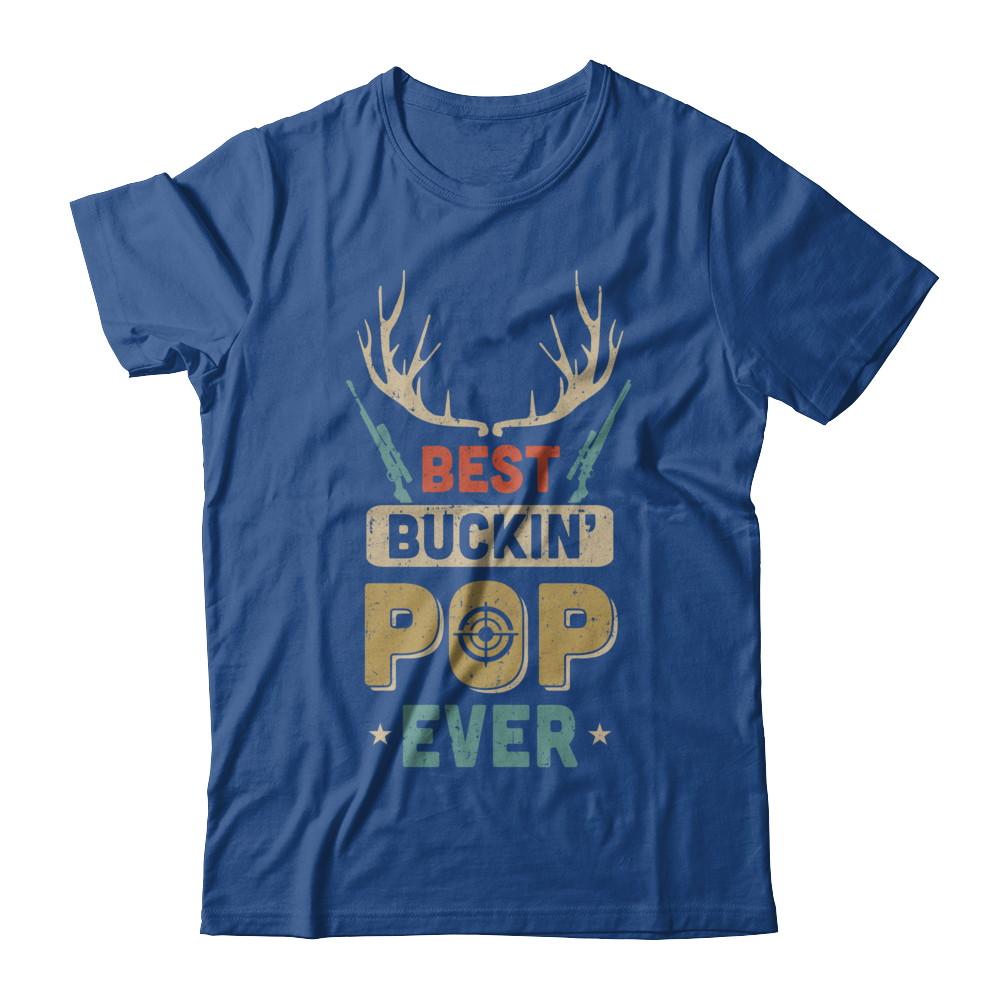 Vintage Best Buckin' Pop Ever Deer Hunting-T-Shirt & Hoodie-Classic T-Shirt-Royal