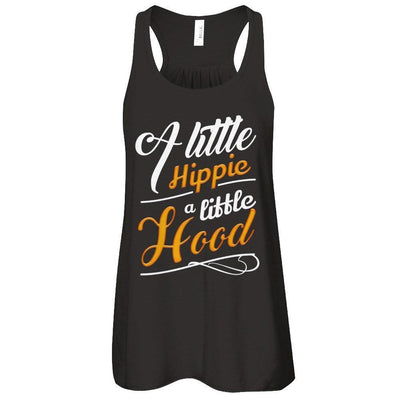 A Little A Little Hood-T-Shirt & Hoodie-Women's Flowy Racerback Tank-Black