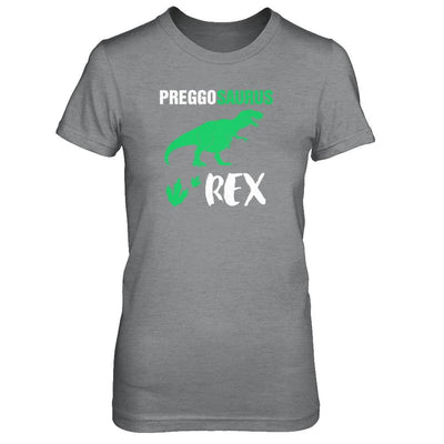 Preggosaurus Rex Pregnancy Mom Dinosaur Gift-T-Shirt & Tank Top-Women's T-Shirt-Sport Grey