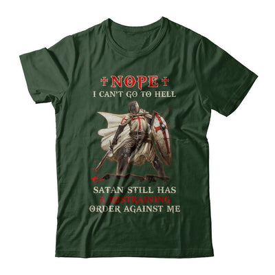 Knight Amerian Satan Still Has A Restraining Order Against Me-T-Shirt & Hoodie-Classic T-Shirt-Forest Green