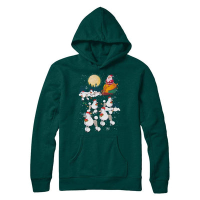 Dog Reindeer Poodle Christmas Gift-T-Shirt & Sweatshirt-Pullover Hoodie-Deep Forest