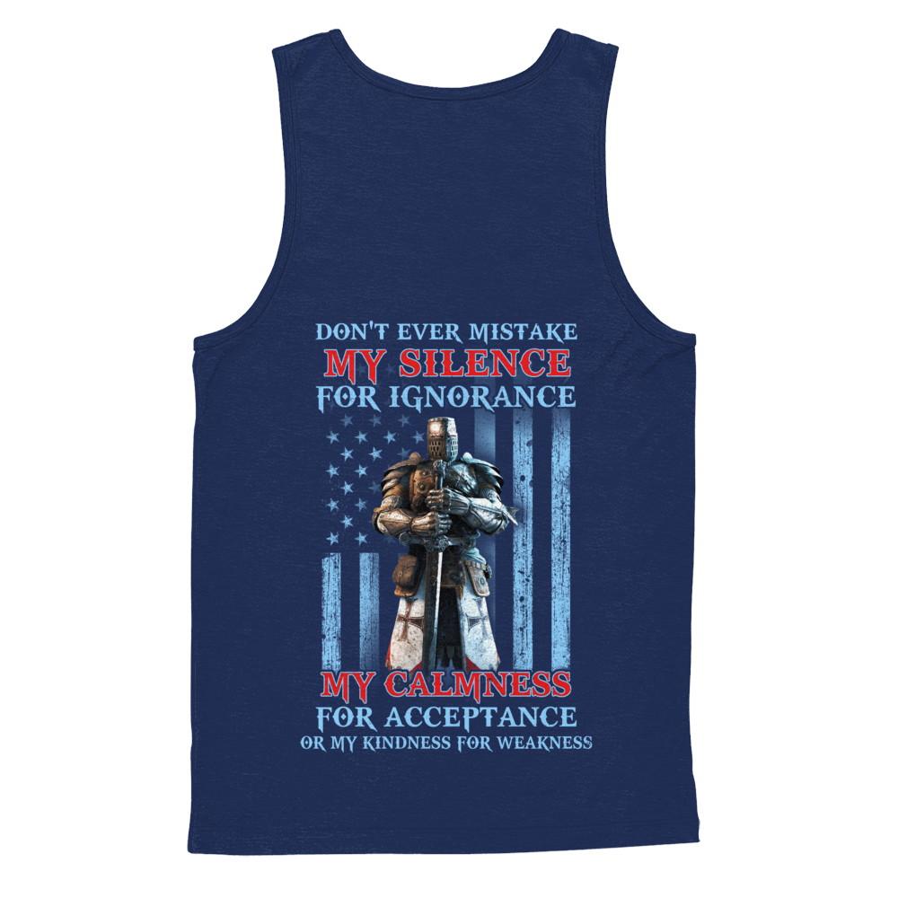 Don't Ever Mistake My Silence For Ignorance-T-Shirt & Hoodie-Unisex Tank-Navy