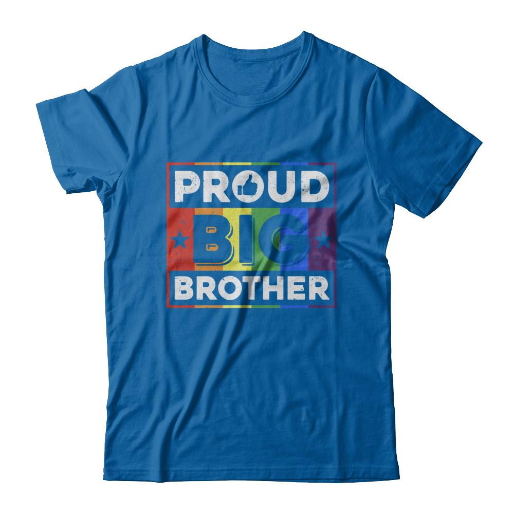 Proud Big Brother Gay Lesbian Pride Month LGBT-T-Shirt & Hoodie-Classic T-Shirt-Royal