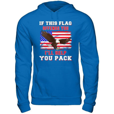 If This Flag Offends You I'll Help You Pack-T-Shirt & Hoodie-Pullover Hoodie-Royal