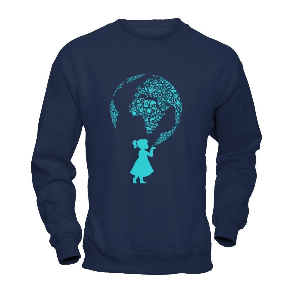 Save Mother Earth Day 2018-T-Shirt & Hoodie-Crewneck Sweatshirt-Navy