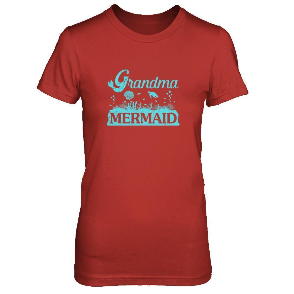 Grandma Mermaid-T-Shirt & Tank Top-Women's T-Shirt-Red