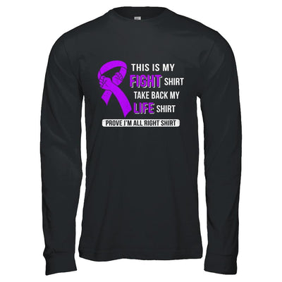 This Is My Fight Alzheimer's Lupus Pancreatic Awareness-T-Shirt & Hoodie-Long Sleeve T-Shirt-Black