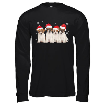 Funny Beagle Puppies Christmas Dog Gift-T-Shirt & Hoodie-Long Sleeve T-Shirt-Black