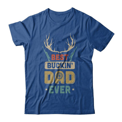Vintage Best Buckin' Dad Ever Deer Hunting-T-Shirt & Hoodie-Classic T-Shirt-Royal