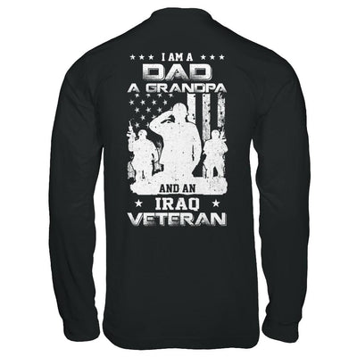 I'm A Dad A Grandpa And An Iraq Veteran-T-Shirt & Hoodie-Long Sleeve T-Shirt-Black