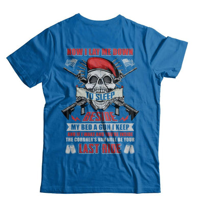 Now I Lay Me Down To Sleep Beside My Bed A Gun I Keep-T-Shirt & Hoodie-Classic T-Shirt-Royal