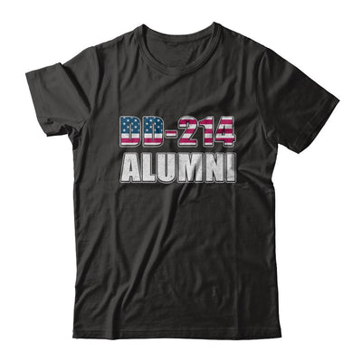 Military DD-214 Alumni Vintage American US Veteran-T-Shirt & Hoodie-Classic T-Shirt-Black