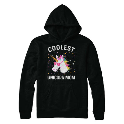 Coolest Unicorn Mom Cute Funny Unicorn Mothers Day-T-Shirt & Hoodie-Hanes - Heavyweight Pullover Hoodie-Black